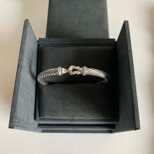 David Yurman Cable Buckle Bracelet with Diamonds